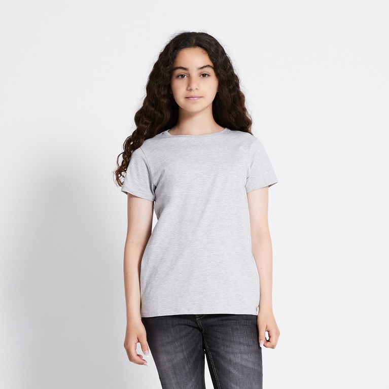 Basic tee "Filippa star" Grey Melange